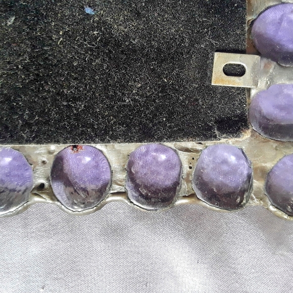 Unique picture frame purple stones - Picture 4 of 6